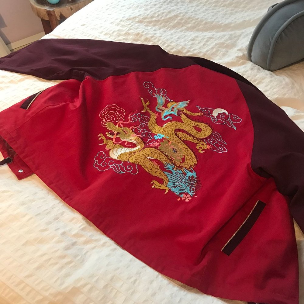 Urban Outfitters Silence + Noise Red Dragon Jacket